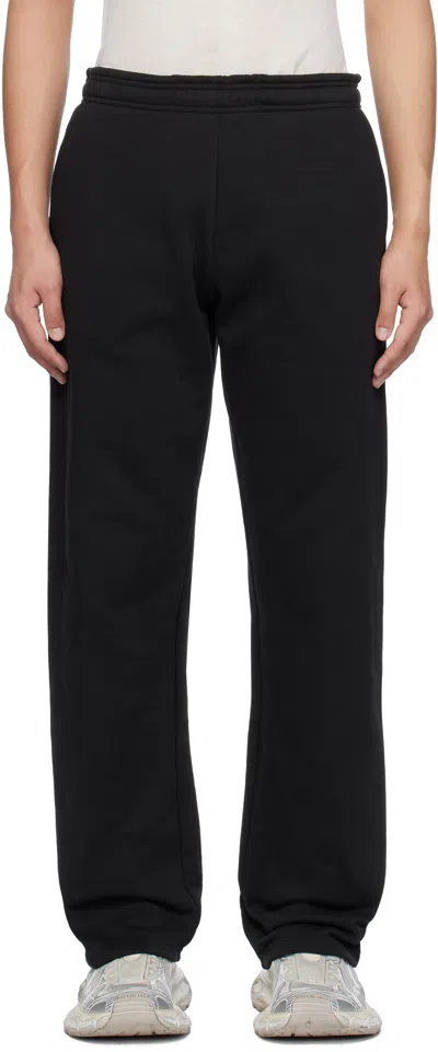 ENTIRE STUDIOS BLACK STRAIGHT-LEG SWEATPANTS