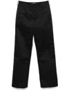 Entire Studios Father Trousers In Bs - Black Sateen