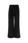 Entire Studios Pantalone In Cotone Stretch Nero Unisex In Blackwool