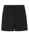 Entire Studios Black Stretch Polyester Puny Shorts In Black