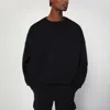 Entire Studios Crew Neck Cotton Sweatshirt In Black