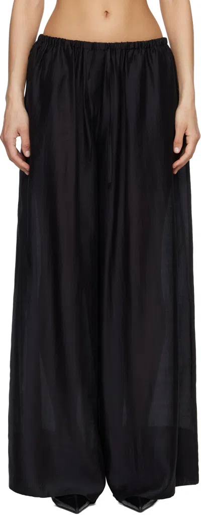 Entire Studios Black Vento Wide Leg Trousers