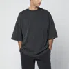 Entire Studios Black Washed Boxy T-shirt In Gray