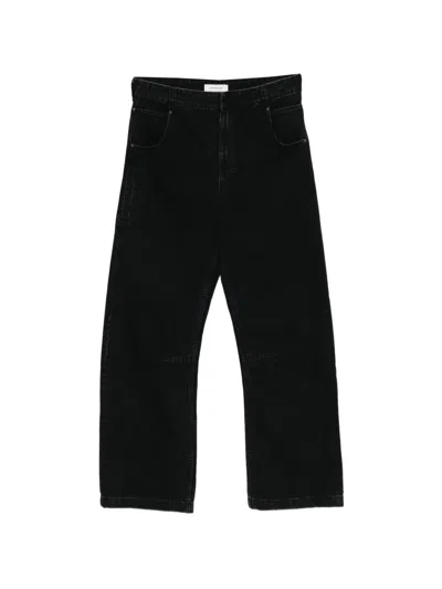 Entire Studios Gem Wide-leg Jeans In Black