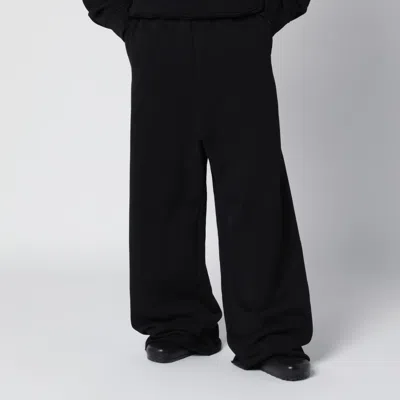 Entire Studios Black Wide-leg Cotton Jogging Trousers
