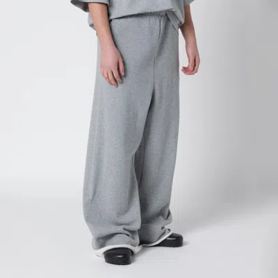 Entire Studios Black Wide-leg Cotton Jogging Trousers In Blue