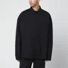 Entire Studios Oversized Wool Blend Long Sleeve Shirt In Black