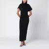 Entire Studios Black Wool Midi Dress In Black