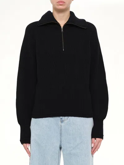 Entire Studios Blimp Quarter Zip In Black