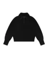 Entire Studios Blimp Quarter Zip Sweater In Black
