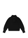Entire Studios Blimp Quarter Zip Sweater In Black