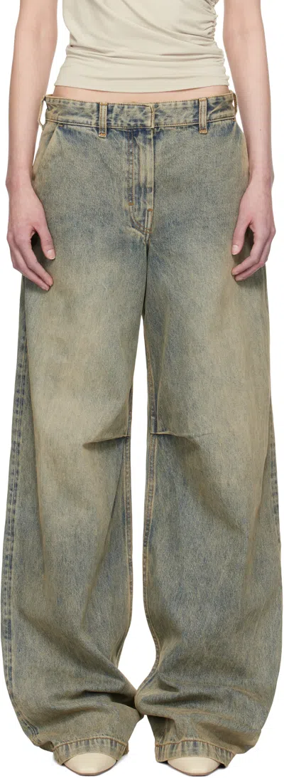 Entire Studios Blue Dem Jeans In Surfacewave