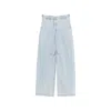 Entire Studios Gem Logo-patch Belt-loop Jeans In Blue