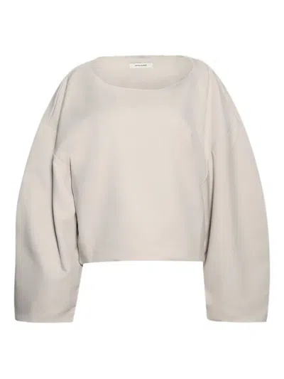 Entire Studios Boat-neck Sweatshirt In Neutral