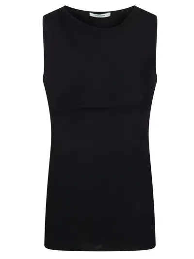 Entire Studios Boat Neck Top In Black