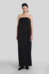 Entire Studios Bob Dress In Black Rayon In Black