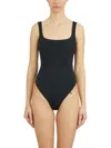 Entire Studios Square-neck Bodysuit In Black