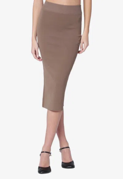 Entire Studios Bodycon Knee-length Skirt In Sand