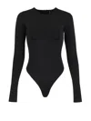 Entire Studios Long-sleeved Bodysuit In Black