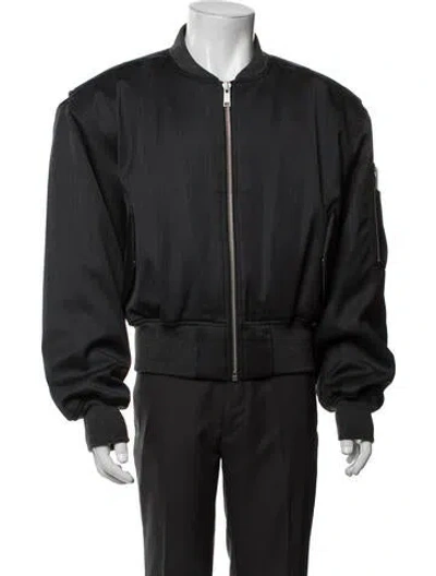 Pre-owned Entire Studios Bomber Jacket In Black