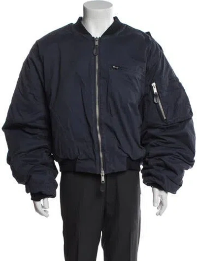 Pre-owned Entire Studios Bomber Jacket In Blue