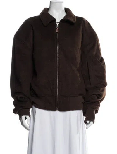 Pre-owned Entire Studios Bomber Jacket In Brown