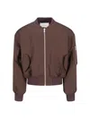 Entire Studios Casual Coat Ribbed Cuffs Hem Sleeve Pocket In Brown