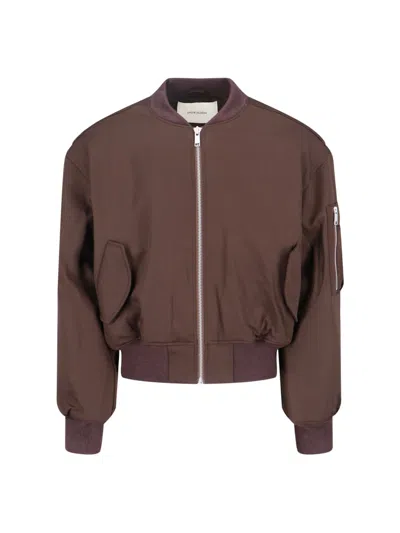 Entire Studios Bomber Jacket In Brown