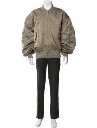 Pre-owned Entire Studios Bomber Jacket In Green