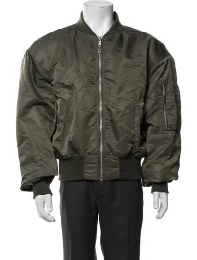 Pre-owned Entire Studios Bomber Jacket In Green
