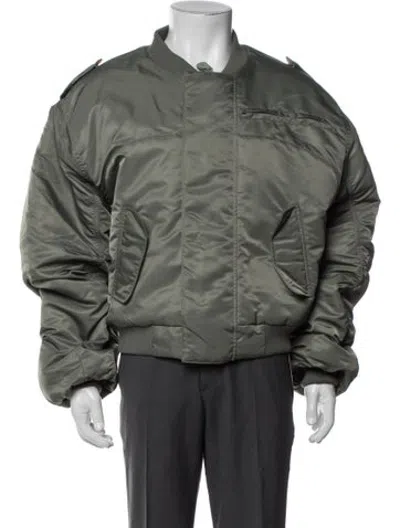 Pre-owned Entire Studios Bomber Jacket In Green
