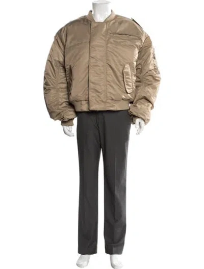 Pre-owned Entire Studios Bomber Jacket In Neutral