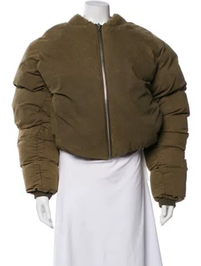 Pre-owned Entire Studios Bomber Jacket W/ Tags In Green