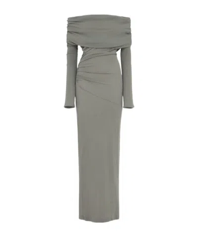 Entire Studios Bound Hunter Midi Dress In Gray