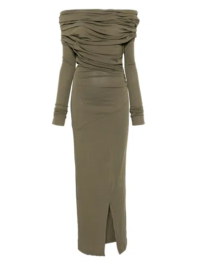 Entire Studios Bound Midi Dress In Green