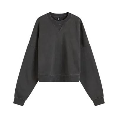 Pre-owned Entire Studios Box Crew Sweatshirt 'washed Black' | Men's Size Xl