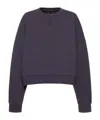 Entire Studios Box Crew Washed Cotton Sweatshirt In Purple