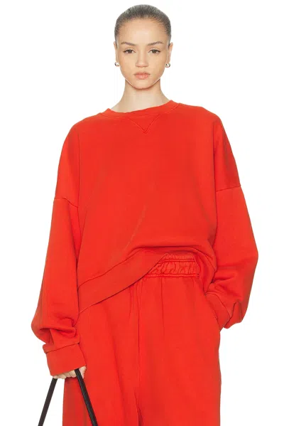 Entire Studios Box Crewneck Sweatshirt In Red