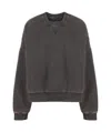 Entire Studios Boxy Crewneck Sweatershirt In Black