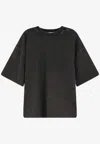 Entire Studios Oversized Crew Neck T-shirt In Black