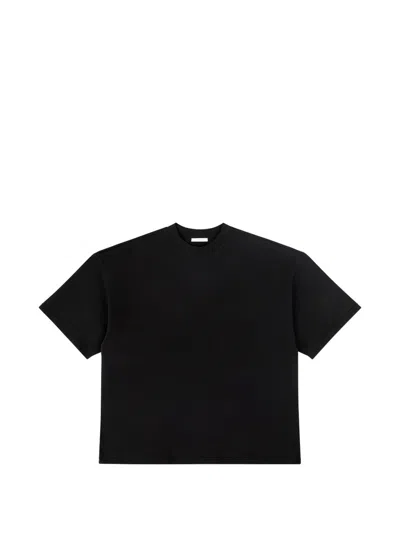 Entire Studios Washed Crewneck T-shirt In Black