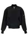 Entire Studios Bomber Jacket With Diamond-quilted Interior And Utility Pockets In Black