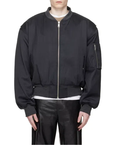 Entire Studios Broad Bomber Jacket In Black