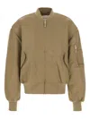 Entire Studios Broad Bomber Jacket In Nude
