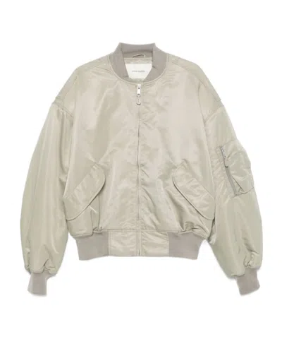 Entire Studios Broad Bomber Jacket In Nude
