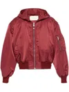 Entire Studios Broad Bomber Jacket In Red