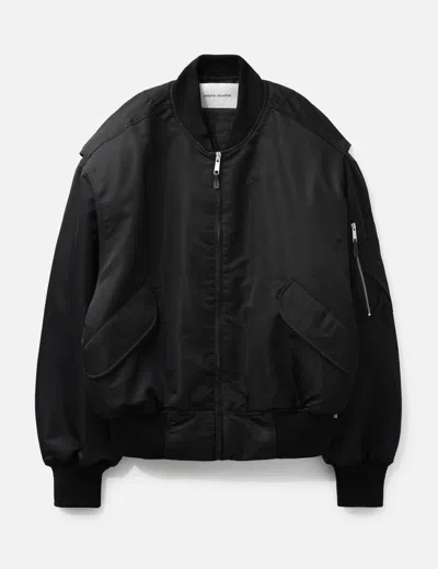Entire Studios Broad Bomber Oil In Black