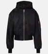 Entire Studios Hooded Broad Bomber Clothing In Black