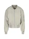 Entire Studios Broad Zip Bomber Jacket In Green