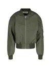 Entire Studios Broad Zip Bomber Jacket In Green